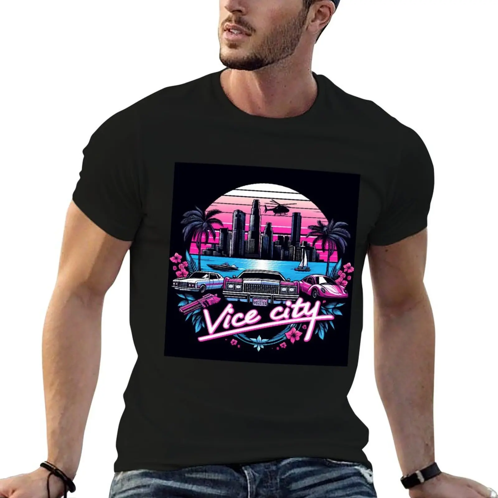 

Gta VI for man shirts Welcome t GTA T-Shirt man g men collection for shirts - Vice t cotton City 6