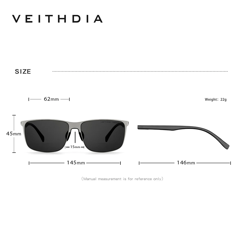 VEITHDIA Brand Polarized Protective Goggles Men\'s Outdoor Sport Driving Sunglasses UV400 Anti-glare Glasses for Male FH82450