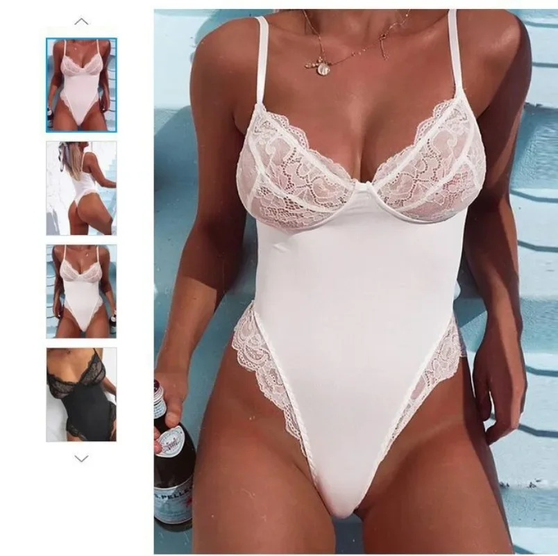 

Sexy Lace Lingerie Set Women Valentine Nightwear Adjustable Straps Women Valentine Nightwear Straps Nightgowns Bodysuits Clothes