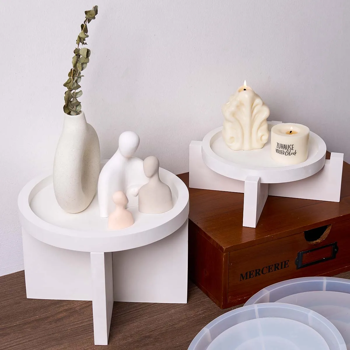 Round Stand Dish Silicone Mold DIY Cup Pastry Plate Casting Molds Plaster Resin Jewelry Storage Tray Craft Making Home Decor - Image 4