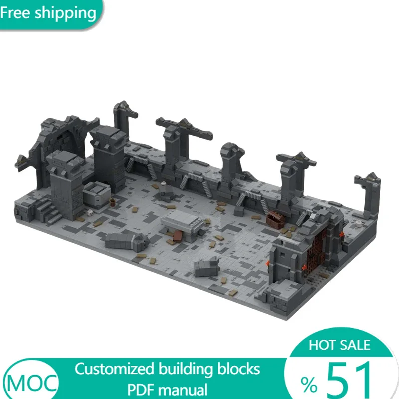 

2500 деталей: Конструктор MOC «Звездная битва: Гробница Гномьего Город-государство», модульная модель, развивающая игрушка-конструктор, подарок на Рождество