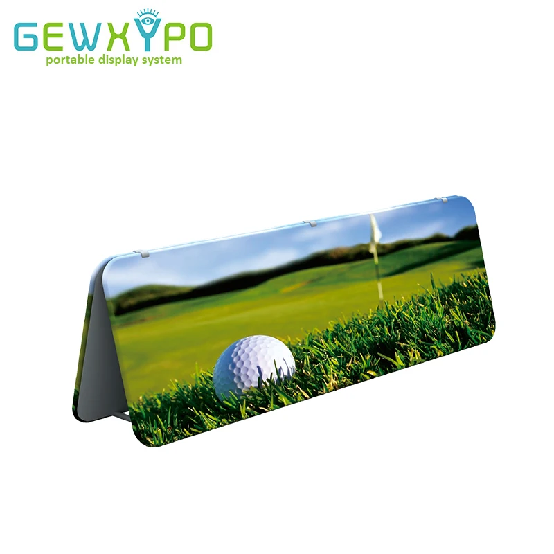 

300X100 см портативная легко растягивающаяся ткань прямоугольная всплывающая А-образная подставка для рекламного баннера с двусторонней графической печатью