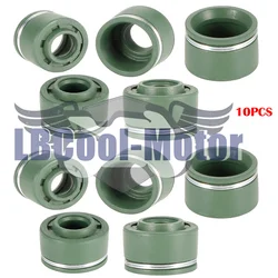 10pcs Motorcycle Intake Valve Stem Oil Seals For HONDA NV400 NV600 NV750 SHADOW VT600 VT750 VT1100 VT1300 12208-413-003
