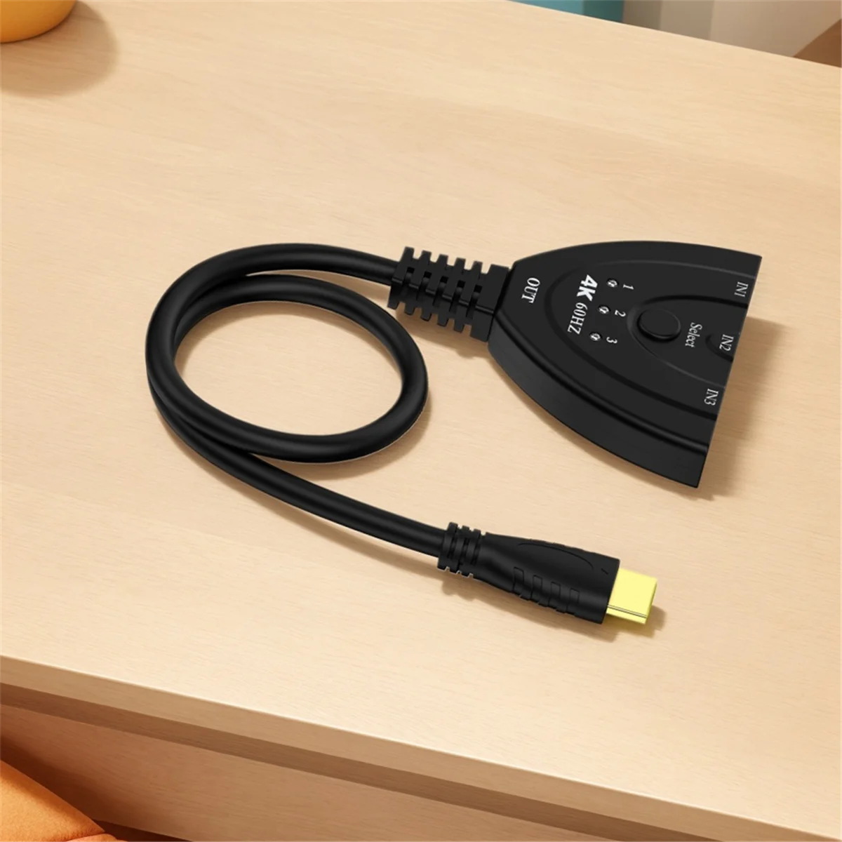 ABJZ 4K -Compatibele switch 3 in 1 uit 3-poorts -Compatibele switcher -Compatibele splitterhub-switcher voor HDTV