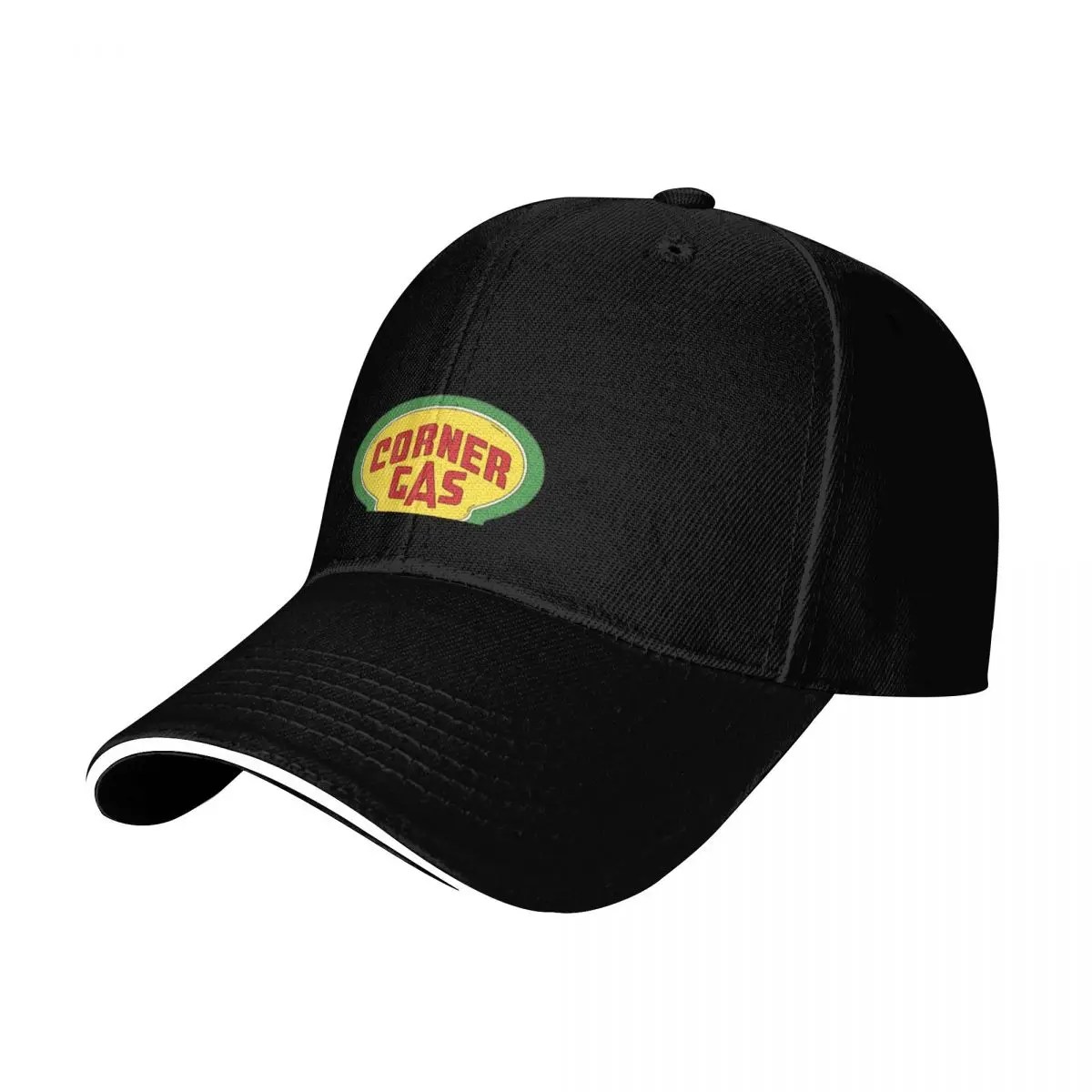 Corner Gas Logo Wwhite Text Essential Baseball Cap Lightweight Packable Gift for Him Her Casual Daily Wear