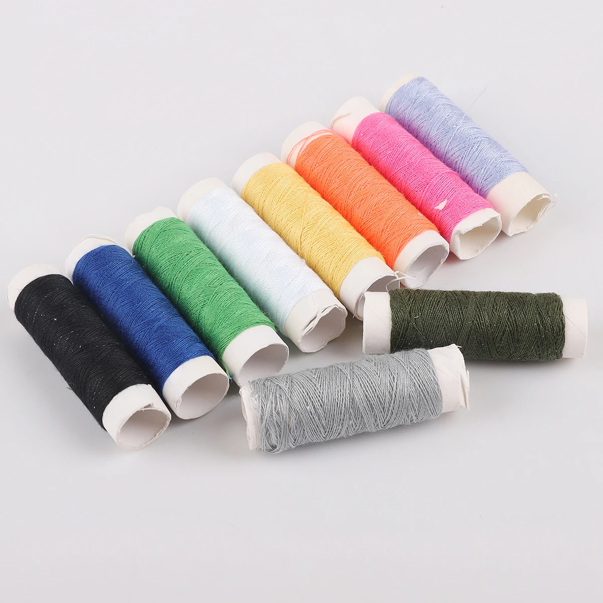 10 Colors/Set Polyester Sewing Thread 20 M/Spool Machine Embroidery Hand Sewing Threads Craft Patch Supplies DIY Home Sewing Kit