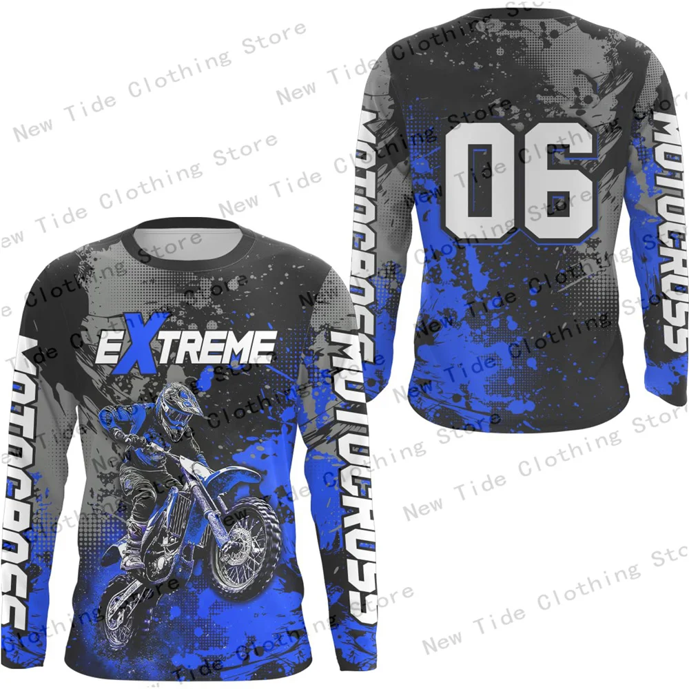Men's Moto Racing Long Sleeve T-Shirt Bold Biker Style Racing Gear Trendy Wear for Enthusiastic Motorcycle Speed Lovers