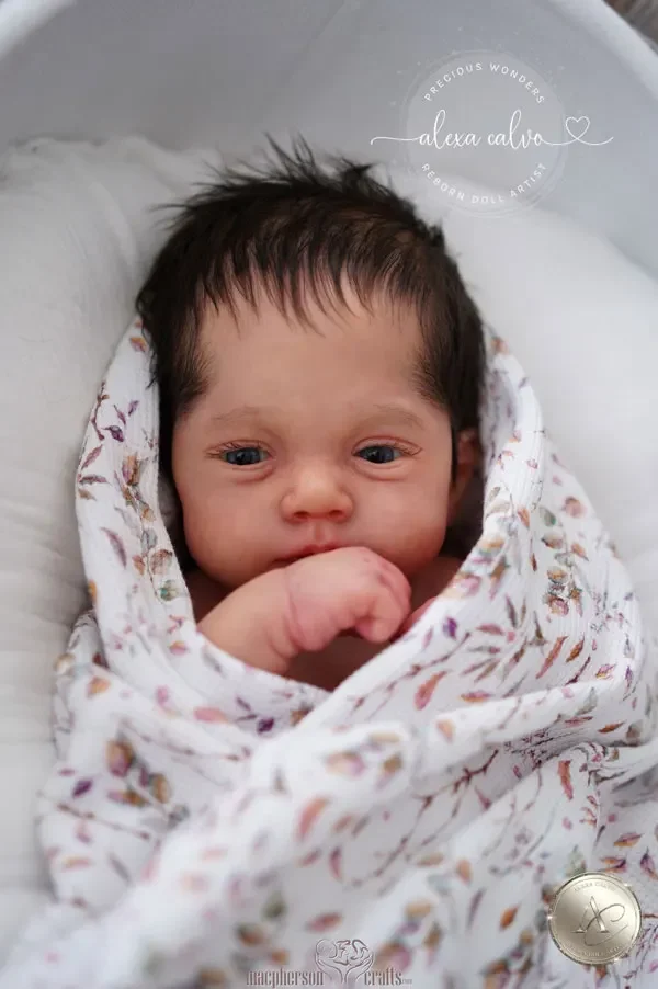 EGO 맞춤형 도색되지 않은 키트 20''Reborn Baby Lily By Joanna Kazmierczak, 천 바디 및 코아 포함