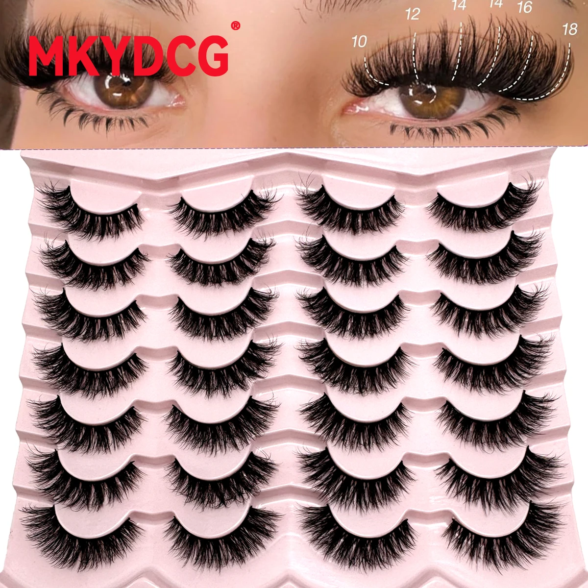 14 paires oeil de chat naturel 3d vison cils doux Faux Cils croix désordre Dense Extension de Cils Maquillaje Faux Cils Maquillaje