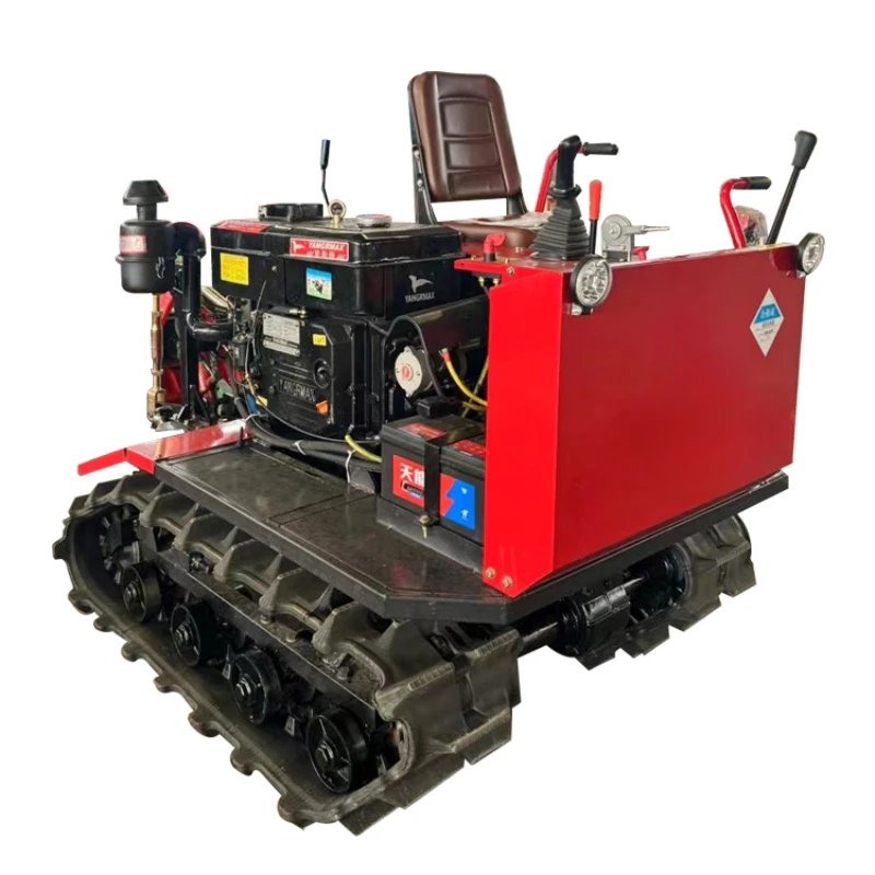 Supply Crawler Rotary Tiller Ditching and Fertilizing Machine Agricultural Garden Management Machine Crawler Tractor