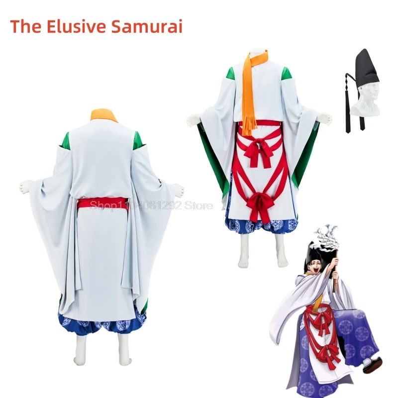 Yorishige Suwa The Elusive Samurai New Anime Cosplay Costume Nige Jouzu no Wakagimi Unisex Role Play Comic-Con