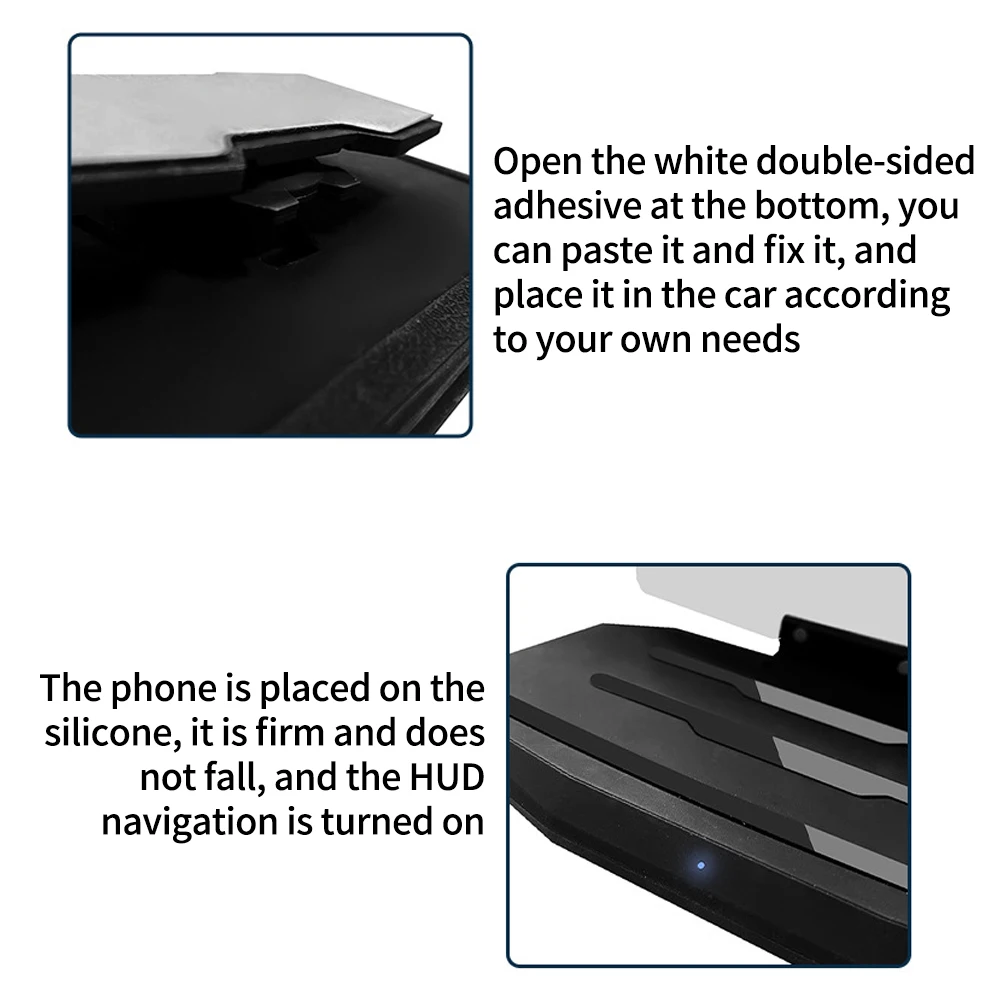 Head-Up Display Car Mount Navigation HUD Wireless Charging Phone Holder for Magsafe iPhone HD Projector Electronics Accessories