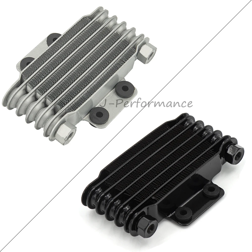 

Black&Silver Universal 6 Rows Motorcycle Oil Cooler High Quality Engines Oil Radiator 190MM Motorcycle and Car Accessories