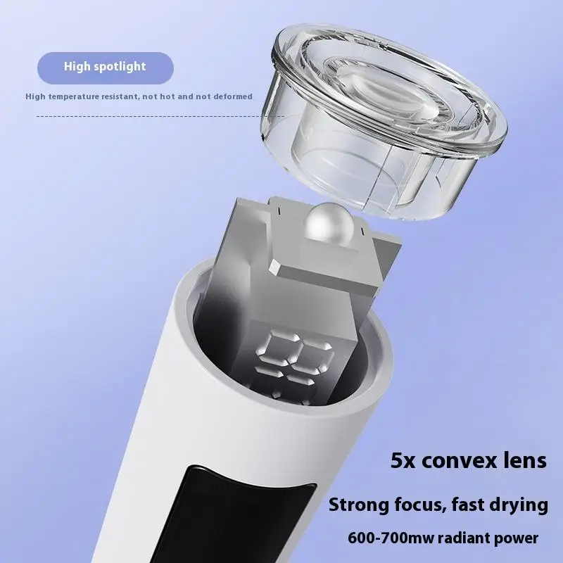 Mini Handheld UV Cordless Nagel Lampe Gel Nagel UV Lampe Mit LED Display Kleine Tragbare Licht Therapie Lampe Nagel