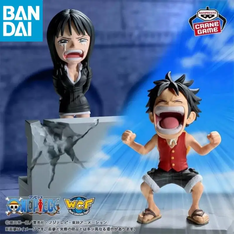 Original BANDAI Banpresto WCF Vol.17 ONE PIECE Nico Robin Luffy Enies Lobby PVC Action Figure Toy