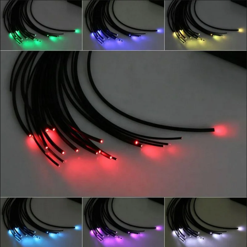 IP65 Pool Lighting System Plastic Fiber Optic Underwater Starlight LED Pool Floor Starry Sky Light Strip Dimmable Remote Control