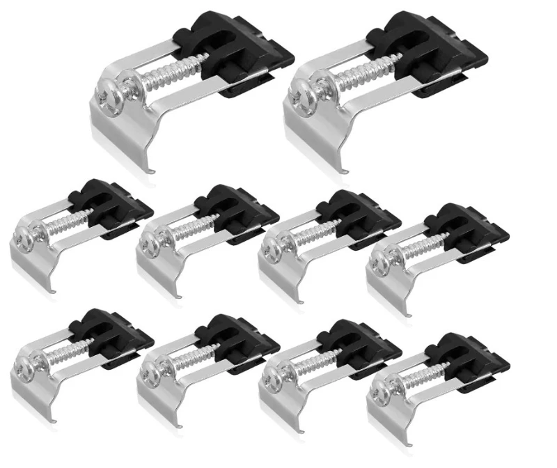 10/20pcs Kitchen Sink Fixing Clip Clamps Fixing Brackets for Sink Undermount Sink Clips Fasteners for Granite/Marble Countertops