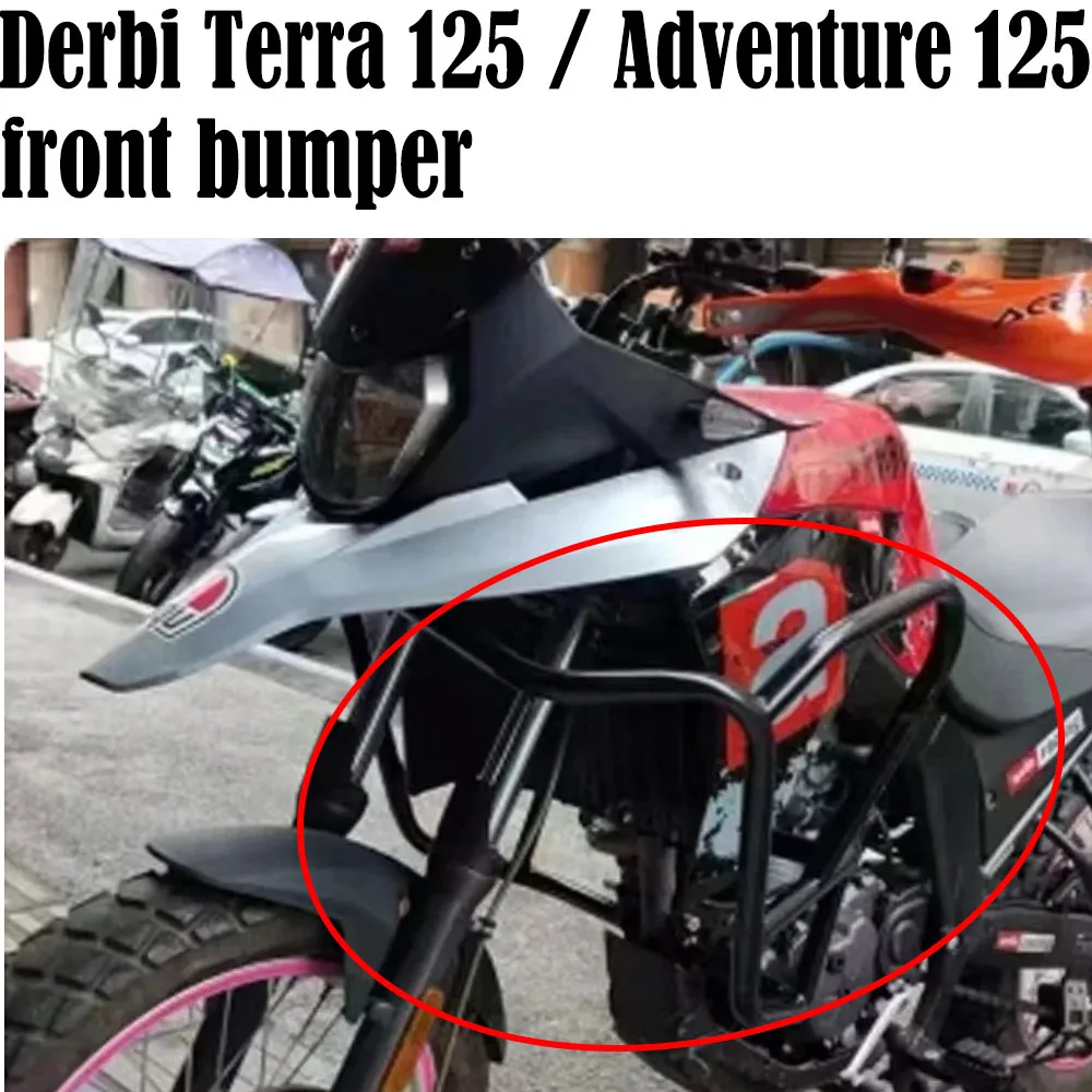 

Motorcycle For Derbi Terra 125 / Adventure 125 Engine Guard Engine Guard Crash Bar Protection Bumper Guards Fit Derbi Terra New