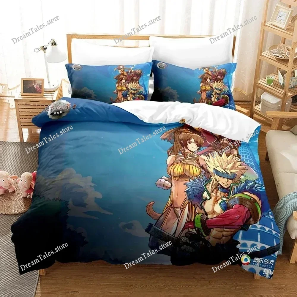 01 Game Dunge on Fighter Female Magician Bedding Set Single Double King Bed Set Children's Bedroom Duvet Set Dunge on Fighter 1