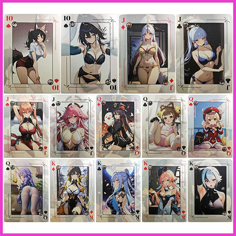 

Коллекционные карты Anime Goddess Story Rare SP A6 Size Ningguang Kamisato Ayaka Hu Tao Eula Robin, игрушки для мальчиков, подарок на день рождения