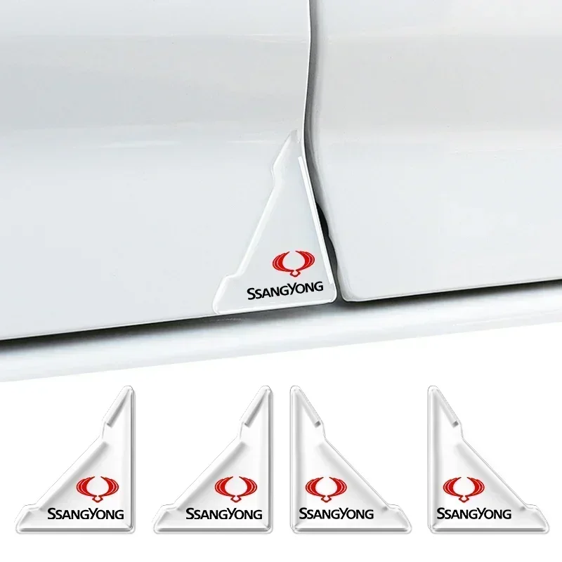 2 шт., прозрачные наклейки на углы автомобильных дверей SsangYong Actyon a672 997 0592 год