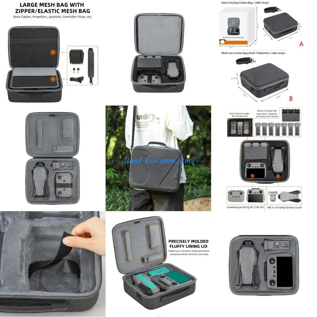 

H37F Взрывозащищенная коробка для Air 3, классический чемодан для 3, коробка для хранения с дистанционным управлением,