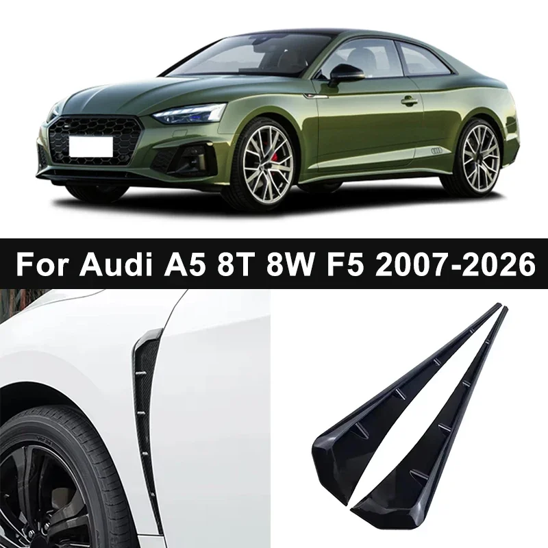Couvre-ailes latéraux Fender, garnitures décoratives en TPU (2 pièces) pour Audi A5 8T 8W F5 2007-2026, accessoires de voiture