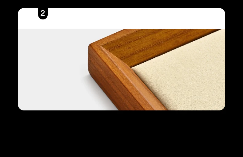 Oirlv Retro Solid Wood Jewelry Ring Jewelry Display Organizer Box Tray Holder Earring Jewelry Storage Case Showcase Drawer
