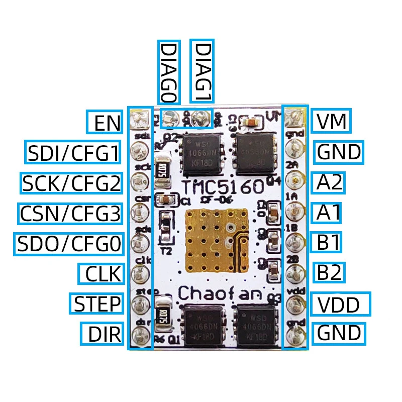 TMC 5160 Stappenmotor Driver SPI StepStick Super Stille High Power 3D Printer Onderdelen Voor MKS SKR 2 Board