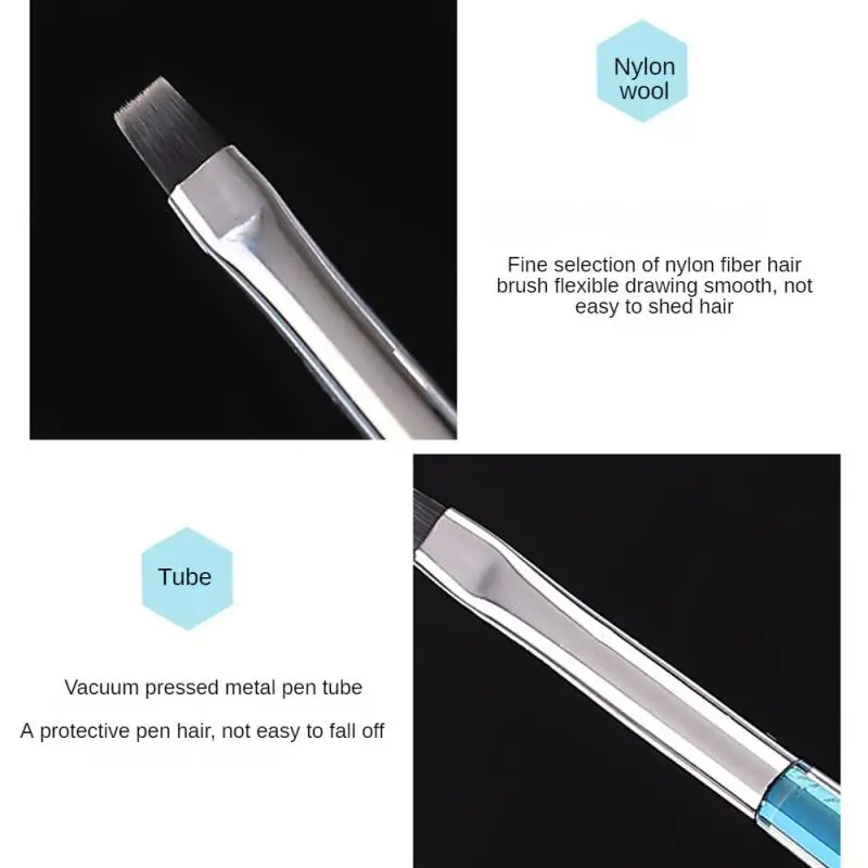 Не легко деформируемая кисть, которую нелегко выпадать волосы. Однотонные цветные ногти можно использовать для длительного гибкого и прочного.