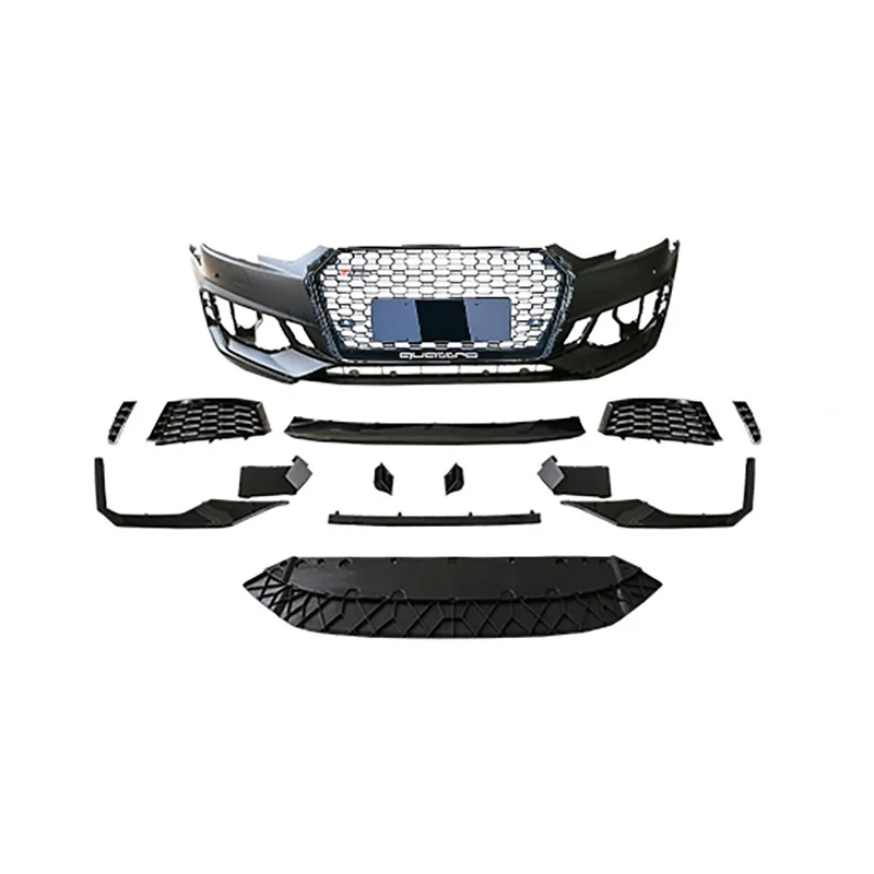

For The 17-2020 Audi A4L/S4 was modified with RS4 front bumper, front bumper, rear bumper and front shovel side skirts