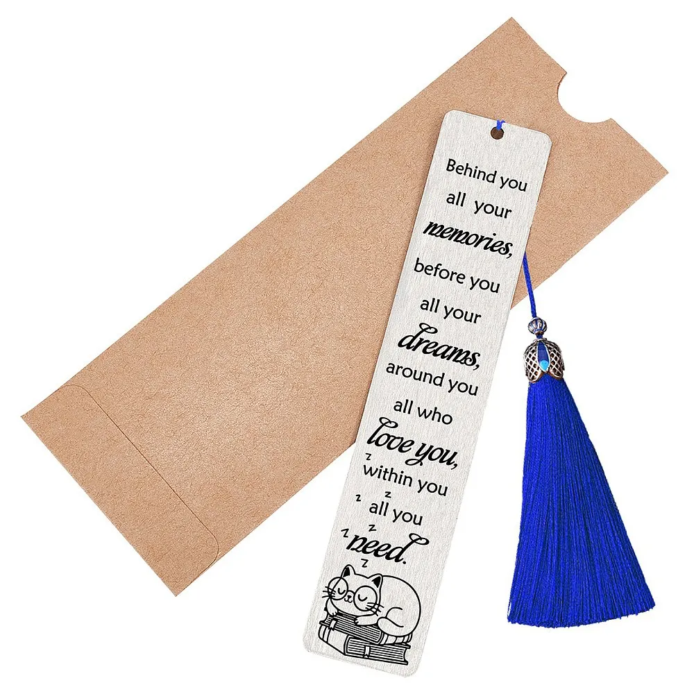 2pcs Inspirational Bookmark for Women Bookmarks with Tassel for Book Lover Retirement Bookworm Graduation Nurse Readers Bookworm