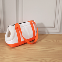 Portable Warm Pet Carrier Bag Breathable Waterproof Cat Sling Bag Foldable Color Block Dog Tote Bag for Cats Puppy