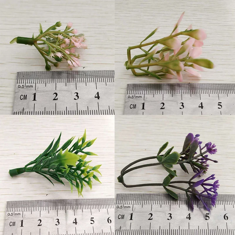 100g Bonsai decoration accessoriesWedding home decor DIYartificial plastic fake plants grass artificial flowers