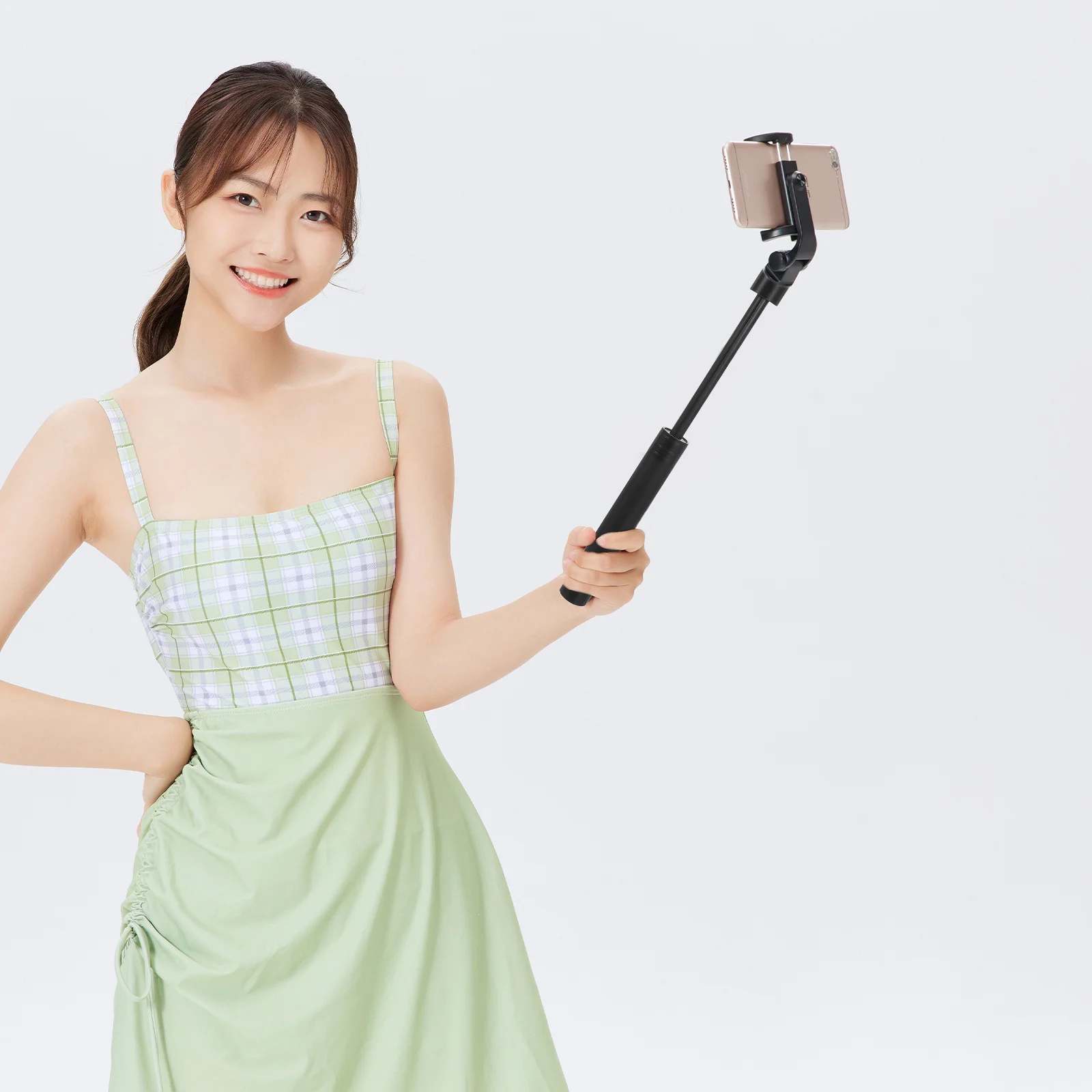 

Adjustable Extension Rod 19.5-73Cm Telescopic Pole Lightweight Durable Selfie Stick 1/4 Screw Interface Portable Stability
