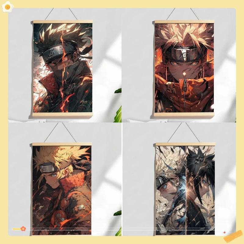 

Naruto Anime Hanging Painting Decoration Bedroom Room Office Decoration Personalized Creative Scroll Hanging Painting