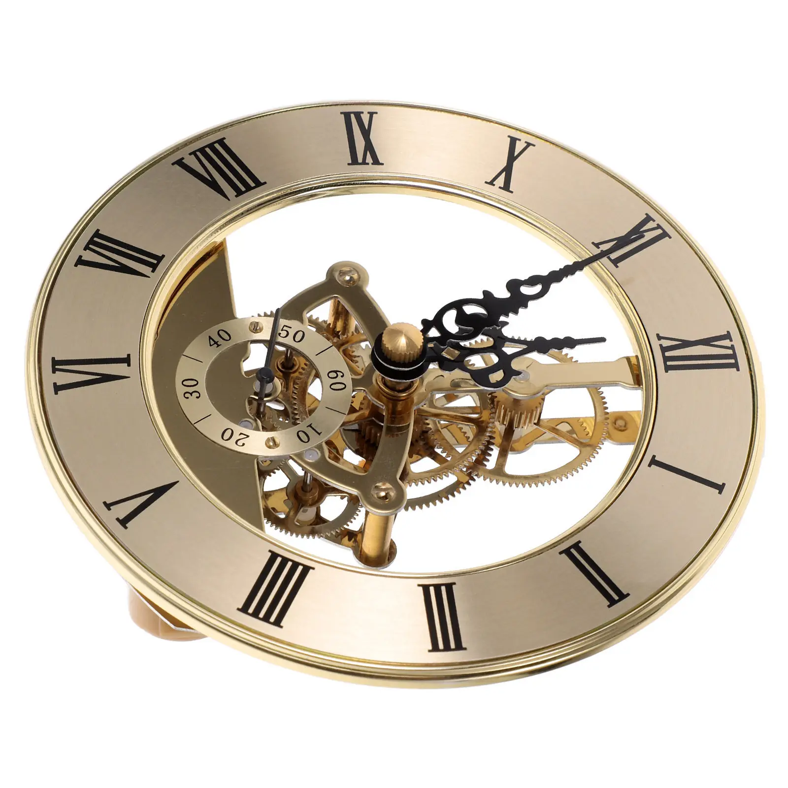 Round Clock Insert Metal Mechanism Quiet Accurate Movement Replacement Clock Face Kit DIY Repair Parts Home Office Commercial