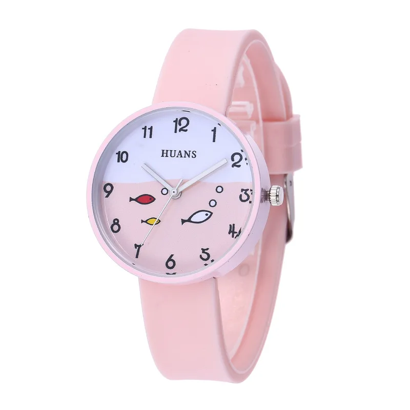 2025 Fashion Simple Women for Kids Girls Boys Gifts Silicone Strap Student Children Analog Quartz Wrist Watches Reloj Niño