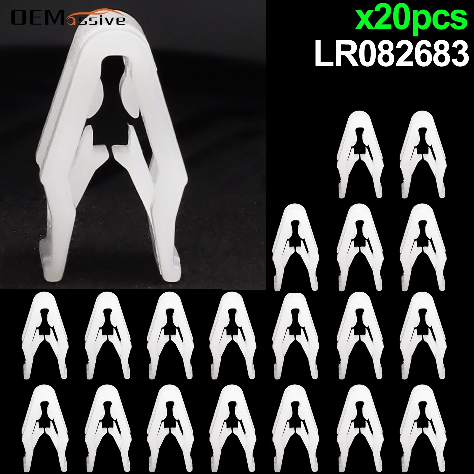 20X For Land Range Rover Velar Defender Discovery Sport 5 Front Wheel Arch Flare Trim Moulding Clips Bumper Retainer LR082683