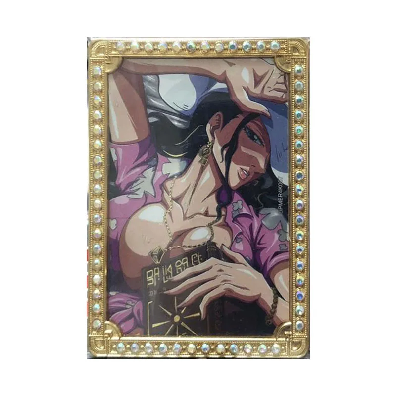 Anime ONE PIECE Rare Limited Metal Cards Sanji Yamato Teach Hancock Robin Toys for boys Collectible Cards Birthday Present