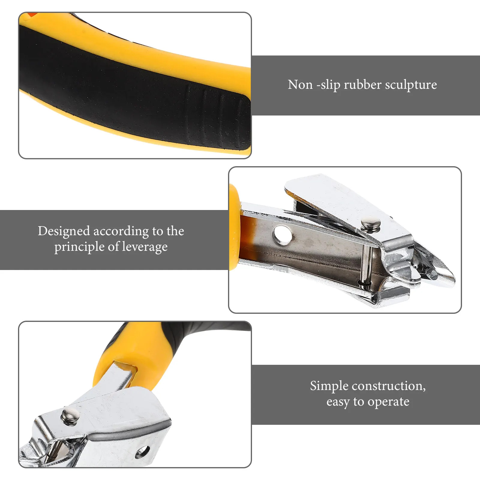 

3Pcs Handheld Staple Remover Professional Nail Puller Tool Ergonomic Design Portable for Woodworking Carpet Lifting Industrial