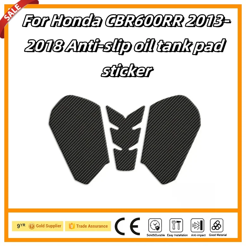 

For Honda CBR600RR 2013-2018 Motorcycle Gas Fuel Tank Traction Pad Decal Rubber Side Knee Grip Protector Sticker Decals Moto