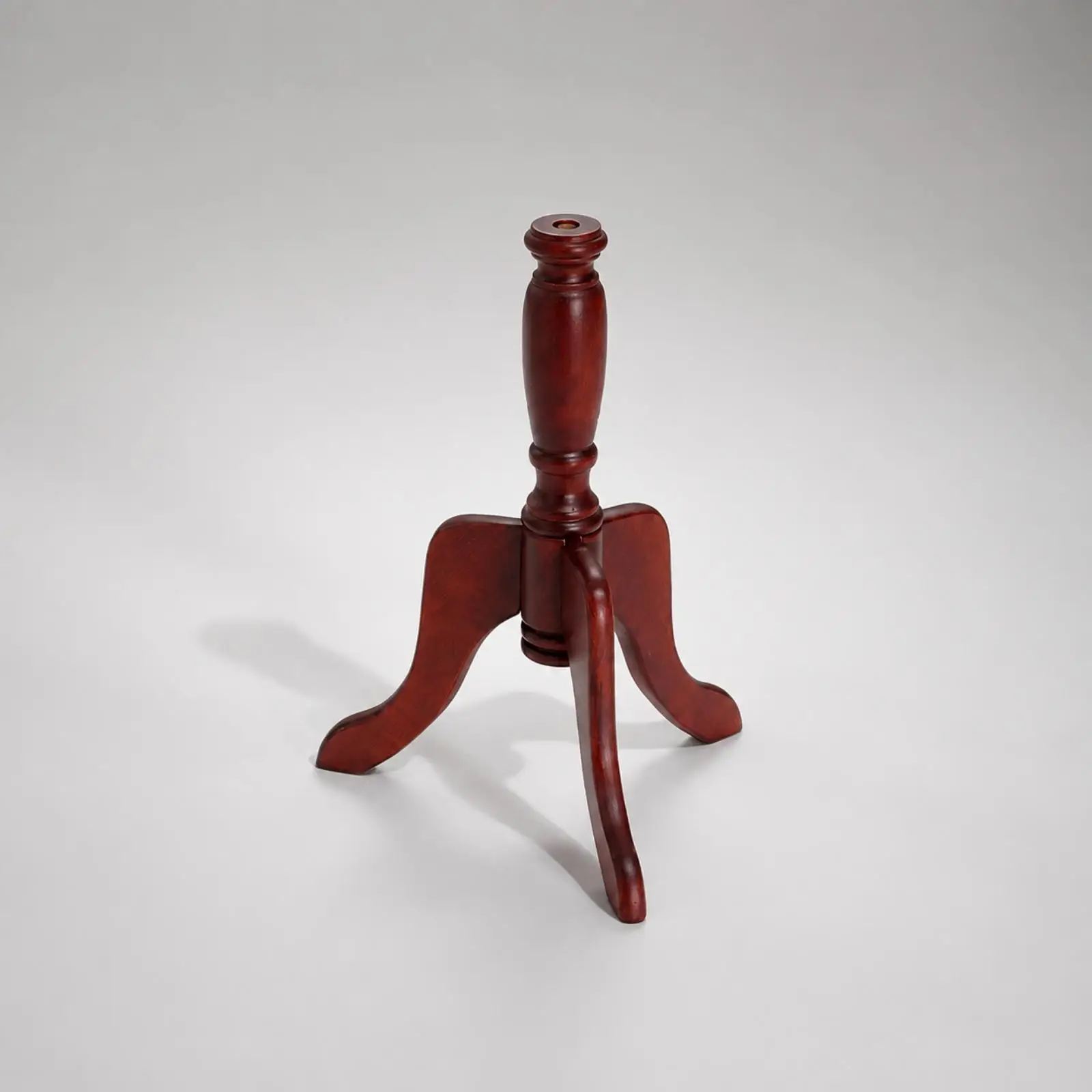 wooden-tripod-display-stand-with-turned-central-post-freestanding-wooden-three-legged-display-stand-decorative-for-showrooms