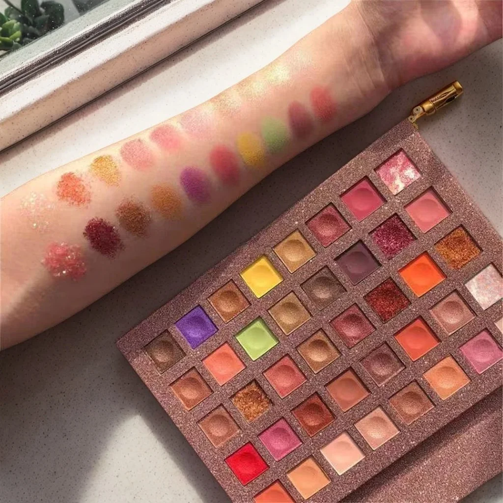40-kleuren oogschaduwpalet - mat glans glitter metallic met spiegel (perfect verjaardagscadeau)