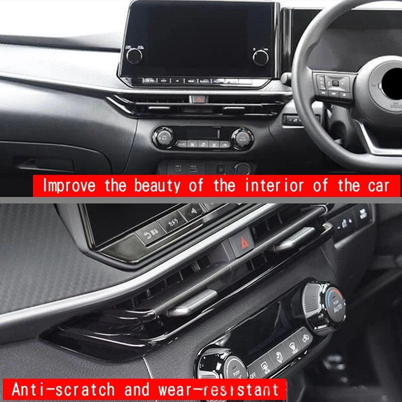 Central Control Air Outlet Frame Console Air Condition Adjust Panel Cover Trim For Nissan Note E13