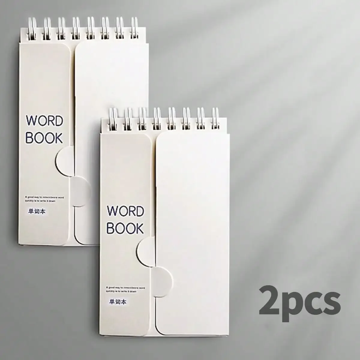 2 stks/set Draagbare Woordenschat Geheugen Kladblok Shorthand Spiraal Notebook voor Planning en Memoratie met Cover-Up Functie