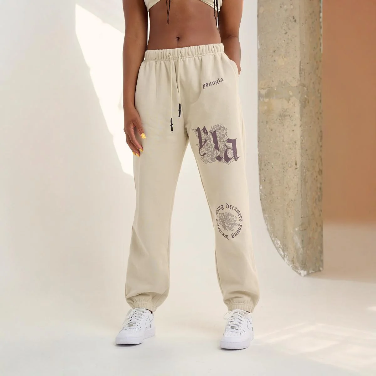 Spring And Autumn New Men's Women's Sports Pants Outdoor Jogging Fitness Casual Pants Printed Waist Drawstring Pencil Pants