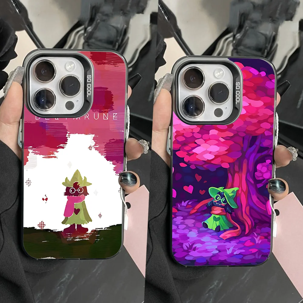 

D-Deltarune Kris Game Phone Case For iPhone 16,15,14,13,12,11,Pro,Max,Plus,Mini,XS,SE Anti Fall Black Matte Hard Bumper