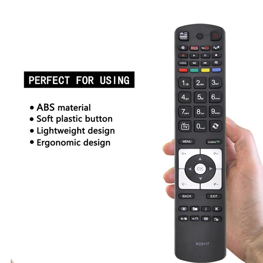 

New best-selling remote control for Telefunken TV RC5117 65AO2SB 24HBC05A 24HYC05 32HBC01 32HBC01A 50HYT62 22HYC06 24HBC05