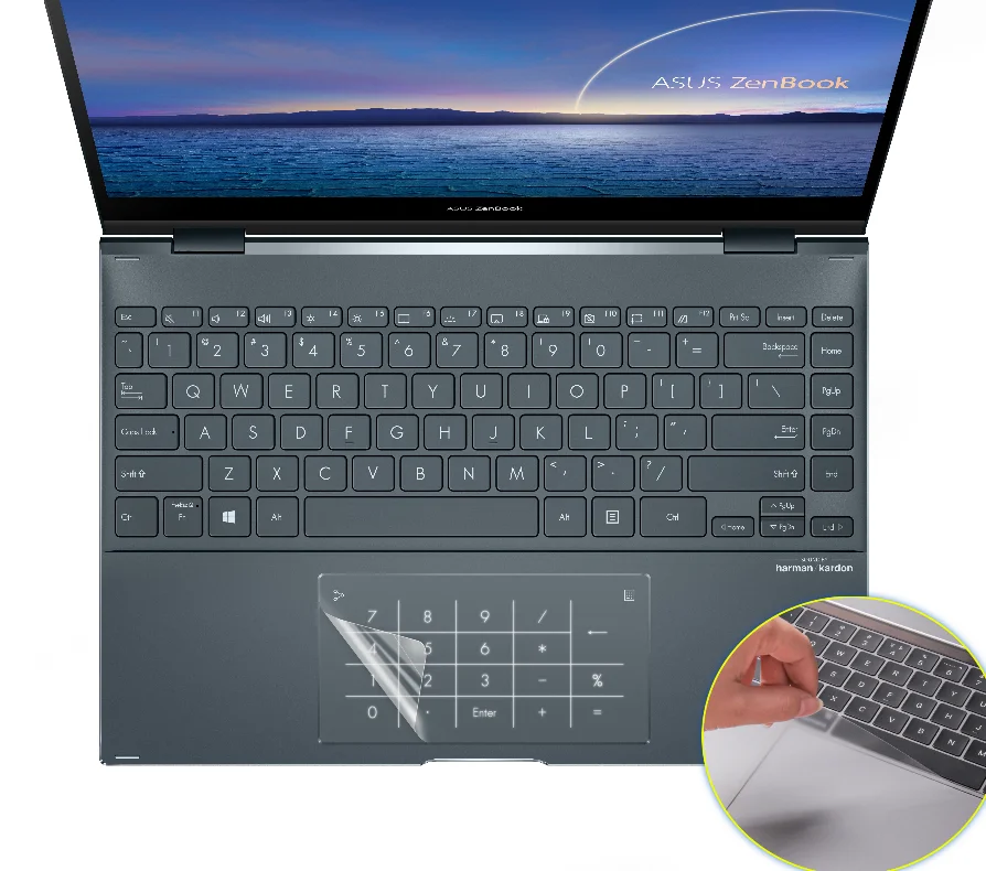 Matte Touchpad Protective film Sticker Protector  for Asus Zenbook Flip 13 UX363 UX363EA UX363E BX363 2021 TOUCH PAD